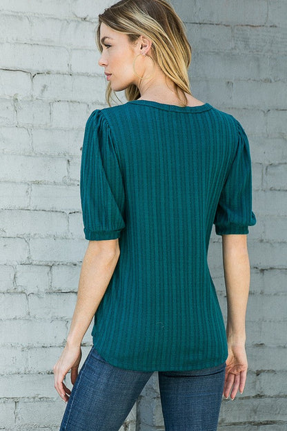 Pointelle Knit Puff Sleeve Top view 13 - Fall Wardrobe Essential - Pointelle Knit Top H&M