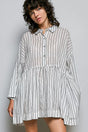 Pol Striped Relaxed Fit Shirt Dress