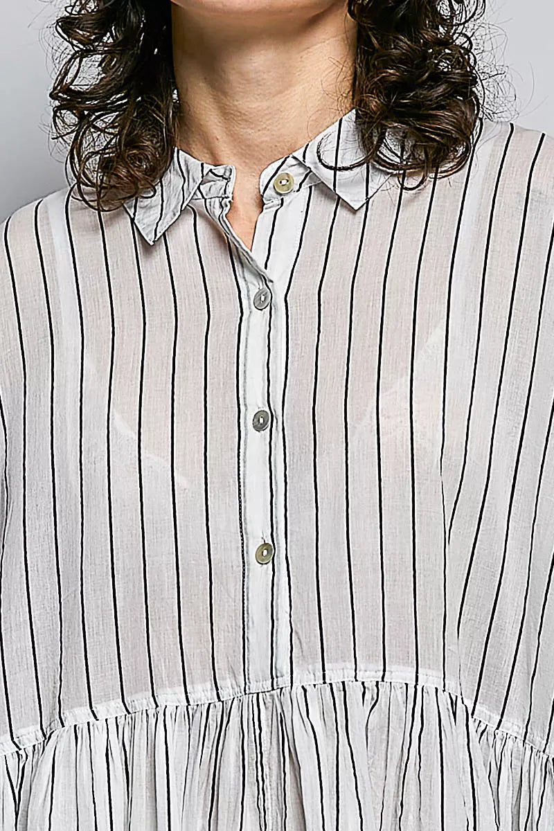 Pol Striped Relaxed Fit Shirt Dress view 6 (dress) - pol dress, pol shirt dress, pol striped relaxed dr - shop at us.meeeshop