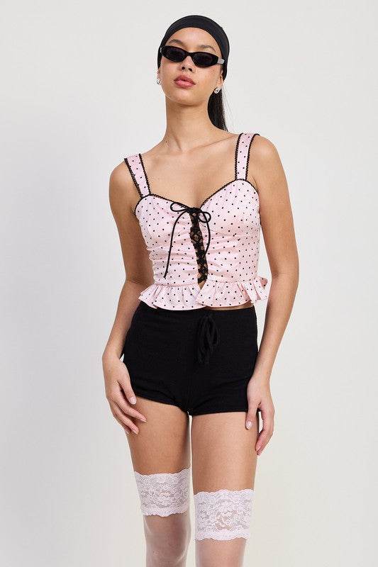 Polka Dot Corset Top - us.meeeshop