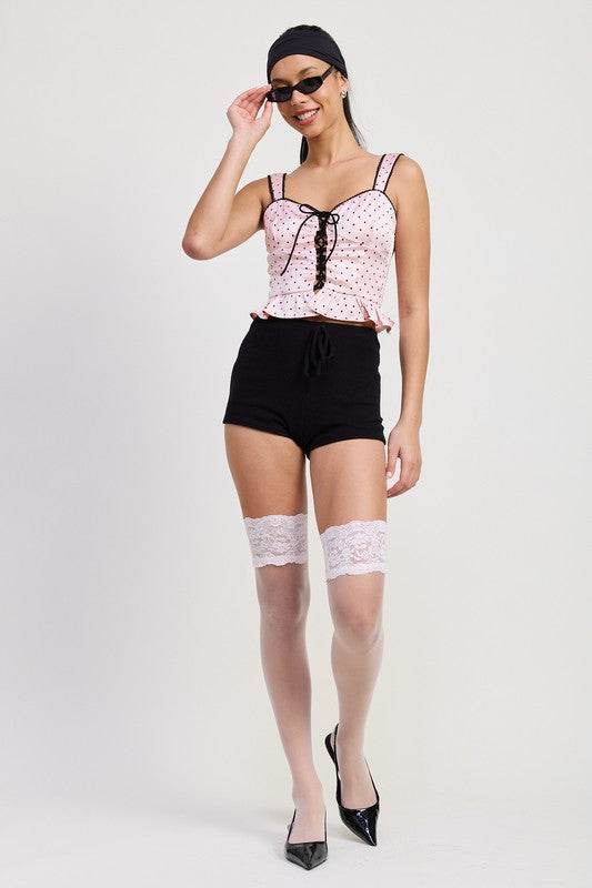 Polka Dot Corset Top - us.meeeshop