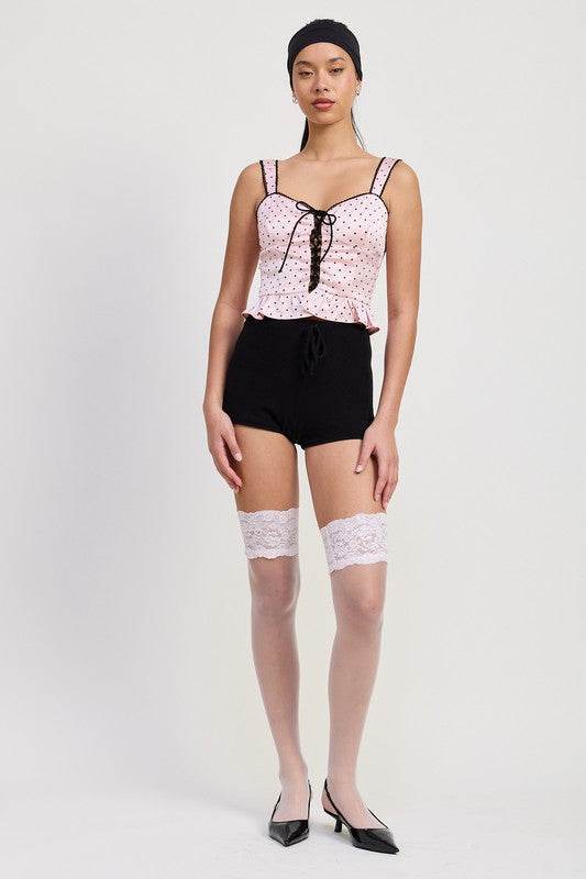 Polka Dot Corset Top - us.meeeshop