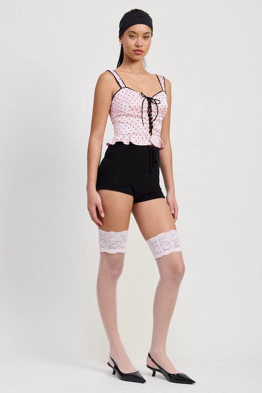 Polka Dot Corset Top - us.meeeshop