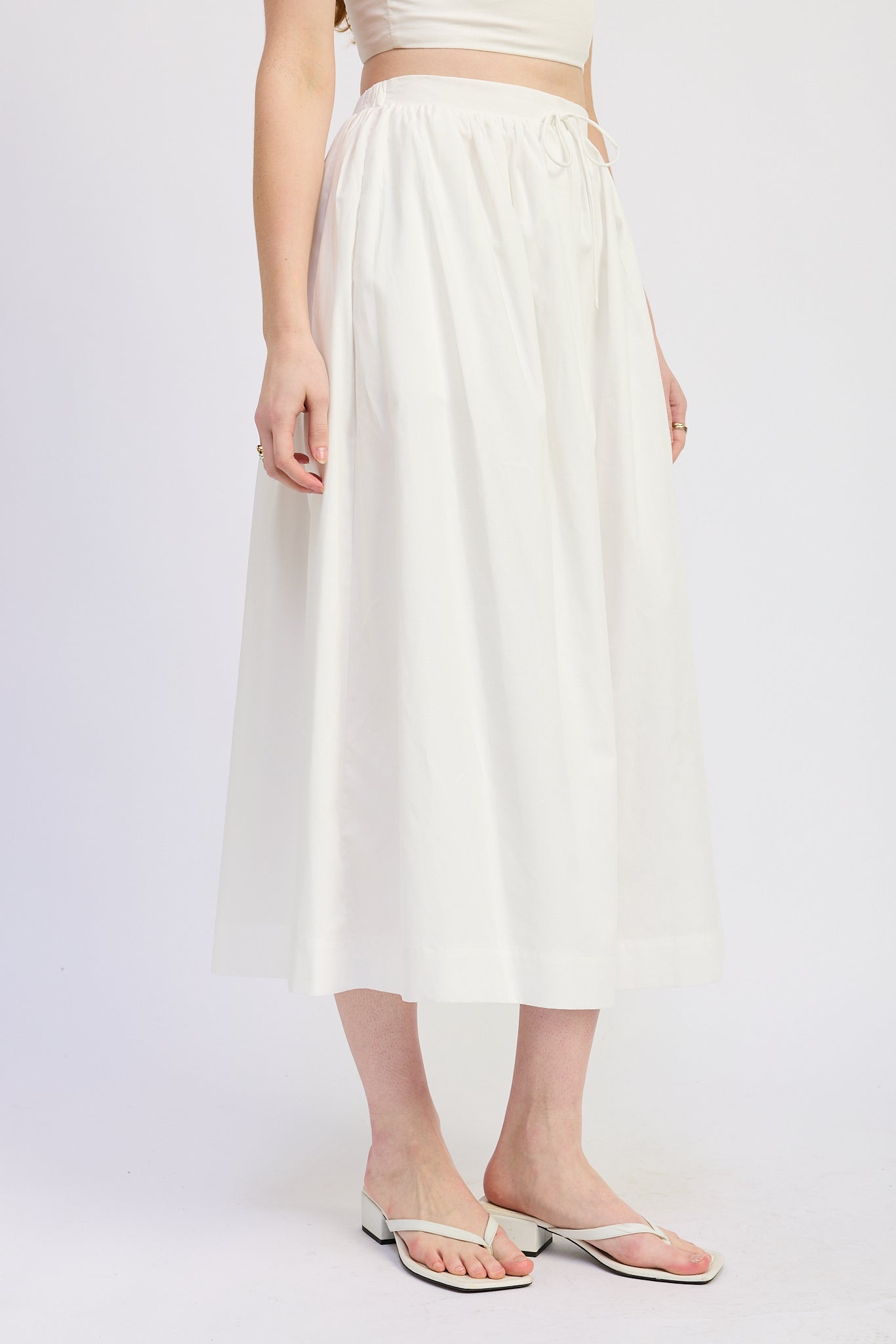 Poppy Midi Skirt in White view 6 - Poppy Midi Dress