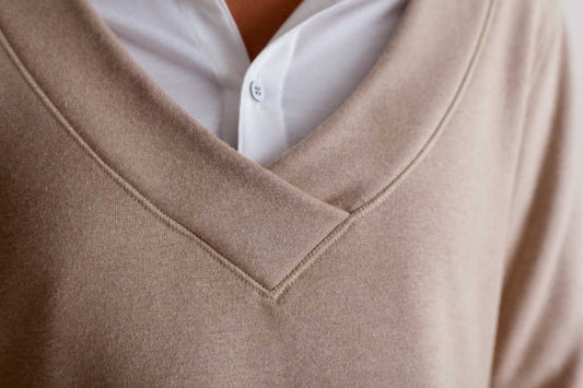 Power Vee 'sweater' Sweatshirt - Charcoal Gray in S view 2 - Power Sweater (top)