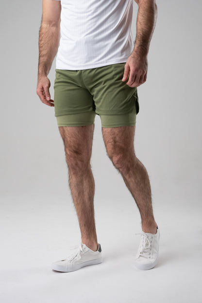 Powerful Shorts in Army Green view 7 (bottom)