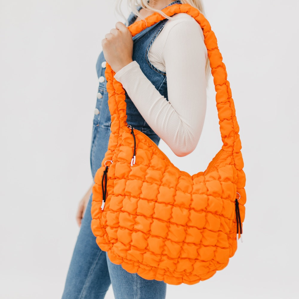 Pretty Simple Carmen Quilted Hobo Tote Bag view 19