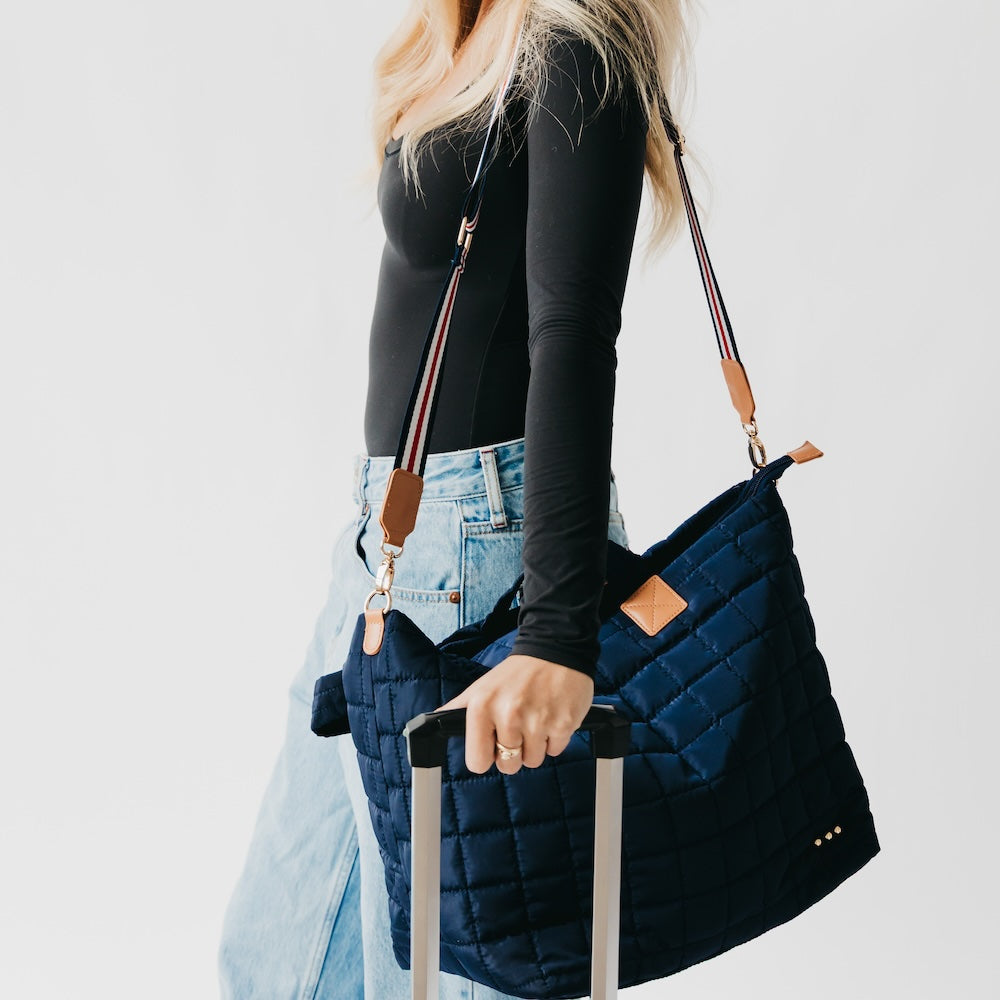 Pretty Simple Day Dreamer Quilted Tote Bag in Blue view 3 - Daydreamer Tote