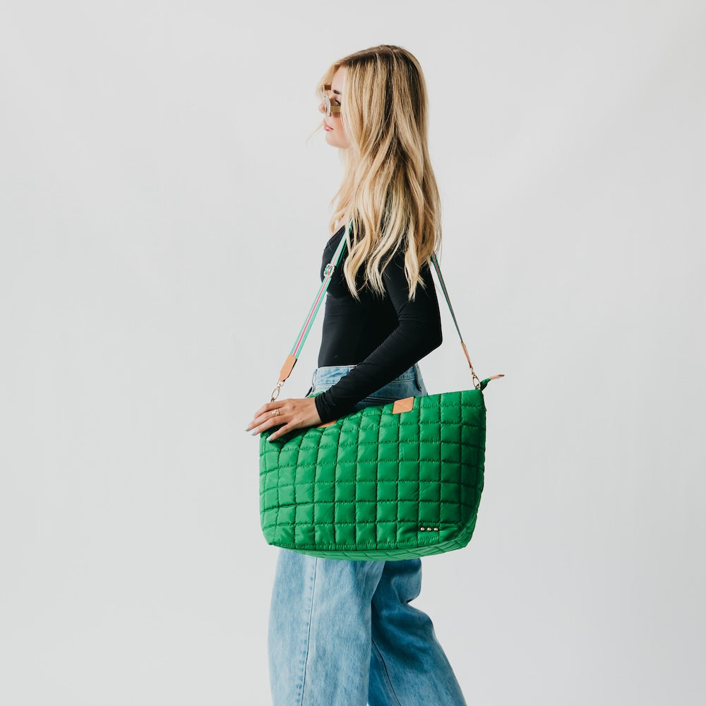 Pretty Simple Day Dreamer Quilted Tote Bag in Camo view 9 - Daydreamer Tote