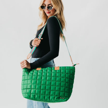 Pretty Simple Day Dreamer Quilted Tote Bag in Tan view 5 - Daydreamer Tote