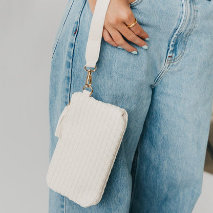 Pretty Simple Emma Woven Clutch Wristlet in Black - Emma Woven Bag