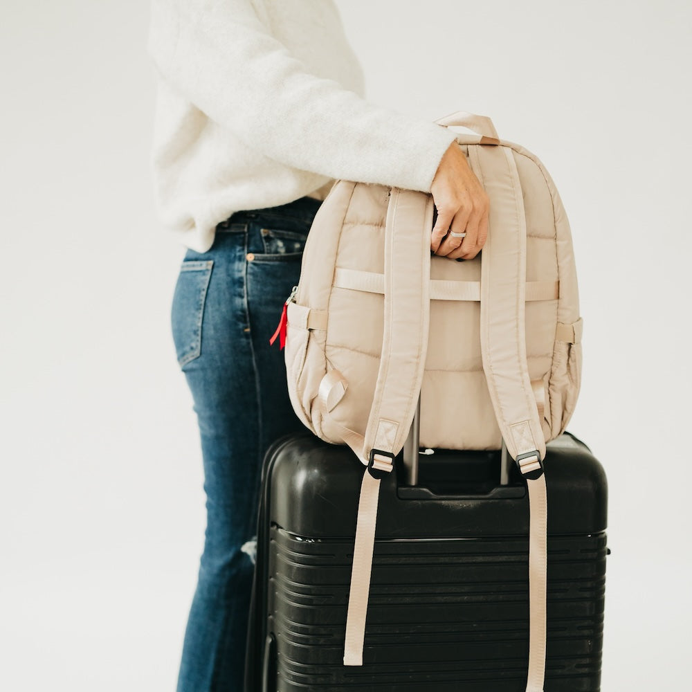Pretty Simple Go-to Organized Puffer Nylon Backpack view 5 (bag)