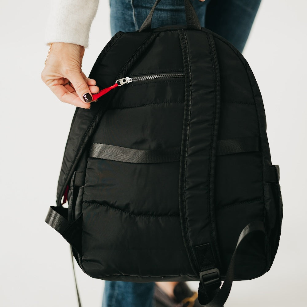 Pretty Simple Go-to Organized Puffer Nylon Backpack view 8 (bag)