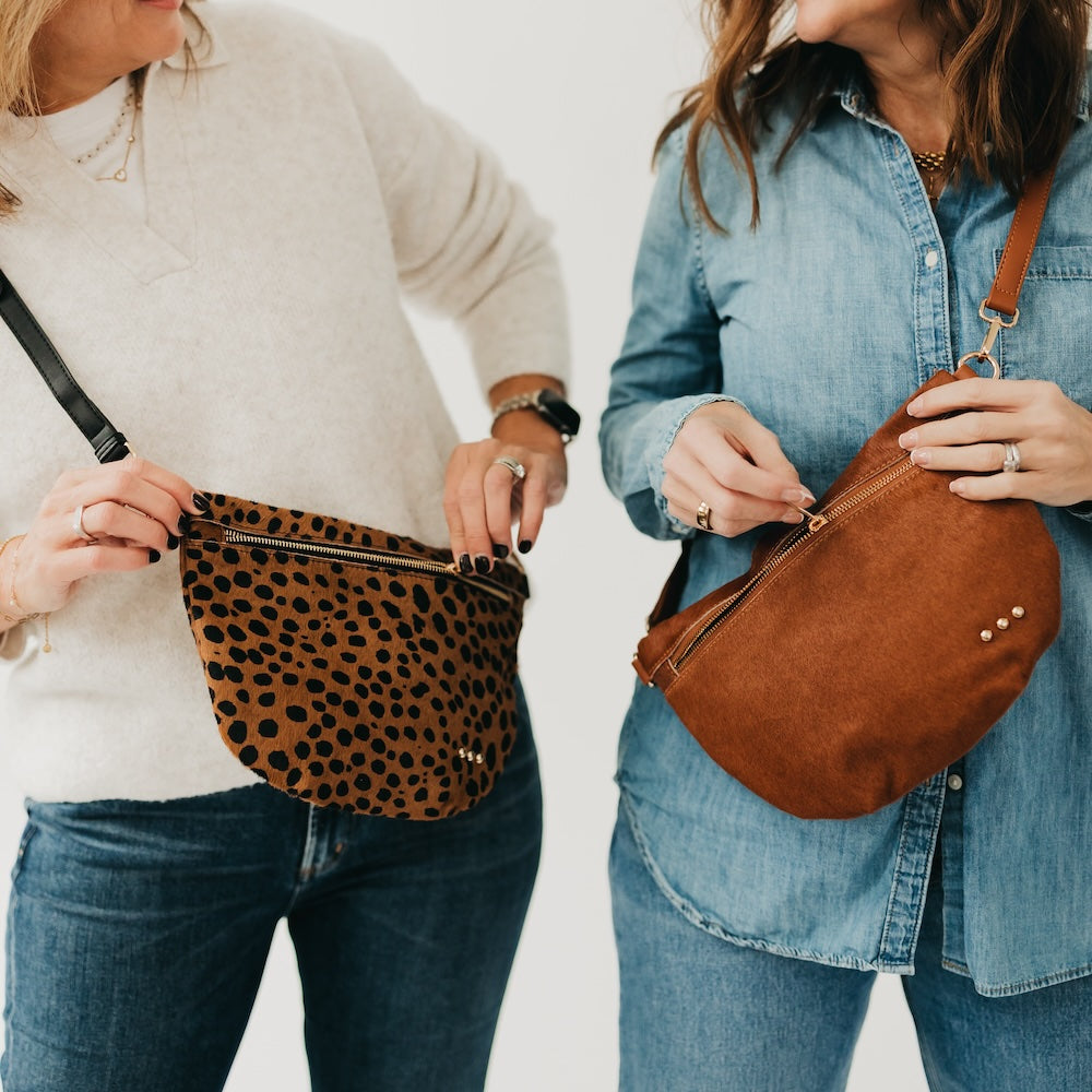 Pretty Simple Hair on Hide Westlyn Bum Bag in Camouflage view 2 - Hair Skin Bags