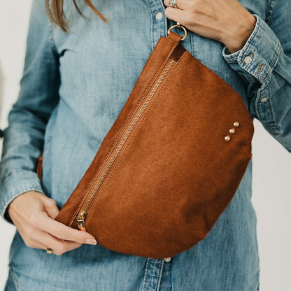 Pretty Simple Hair on Hide Westlyn Bum Bag in Leopard view 4 - Hair Skin Bags