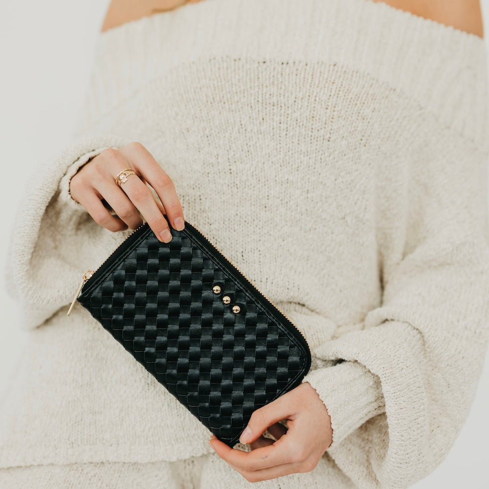 Pretty Simple Lenni Large Zip Woven Wallet view 8 - Len Wallets (bag)