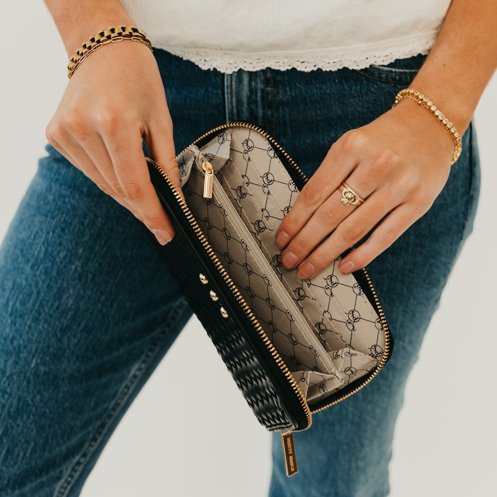 Pretty Simple Lenni Large Zip Woven Wallet view 9 - Len Wallets (bag)
