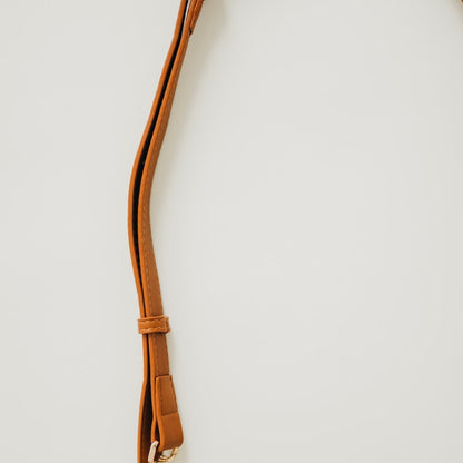 Pretty Simple Minimalist Vegan Leather Crossbody Strap in Gray view 5 - Strap Crossbody (bag)