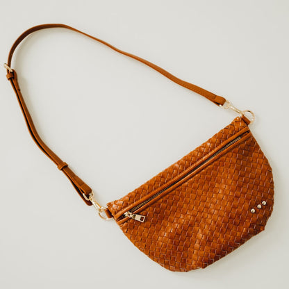 Pretty Simple Minimalist Vegan Leather Crossbody Strap in Fuchsia view 7 - Strap Crossbody (bag)