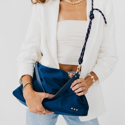 Pretty Simple Nikki Nylon Slouchy Shoulder Bag in Black - Niki Nylon Bag