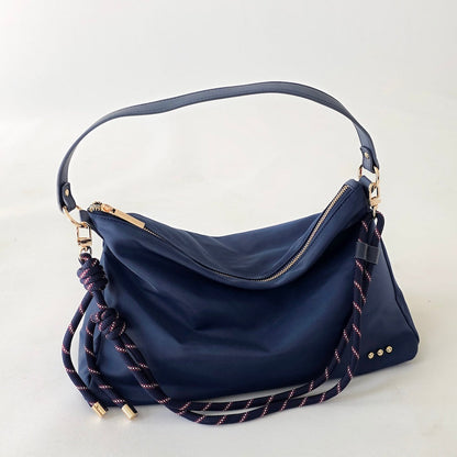 Pretty Simple Nikki Nylon Slouchy Shoulder Bag in Olive view 3 - Niki Nylon Bag