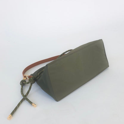 Pretty Simple Nikki Nylon Slouchy Shoulder Bag in Burgundy view 9 - Niki Nylon Bag