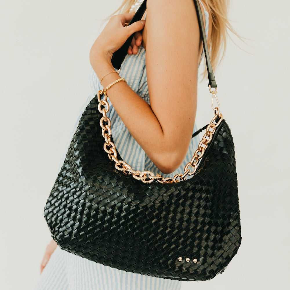 Pretty Simple Sienna Slouchy Woven Shoulder Bag - New Colors! view 15 - Sienna Slouchy Woven Bag