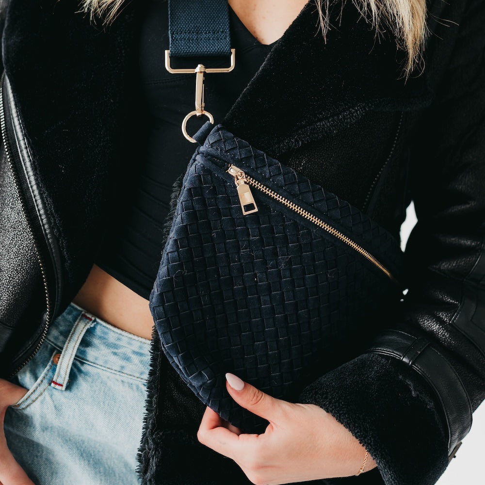 Pretty Simple Suede Westlyn Woven Bum Bag view 13 - Suede Westlyn Bum Bag