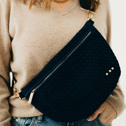 Pretty Simple Suede Westlyn Woven Bum Bag view 14 - Suede Westlyn Bum Bag