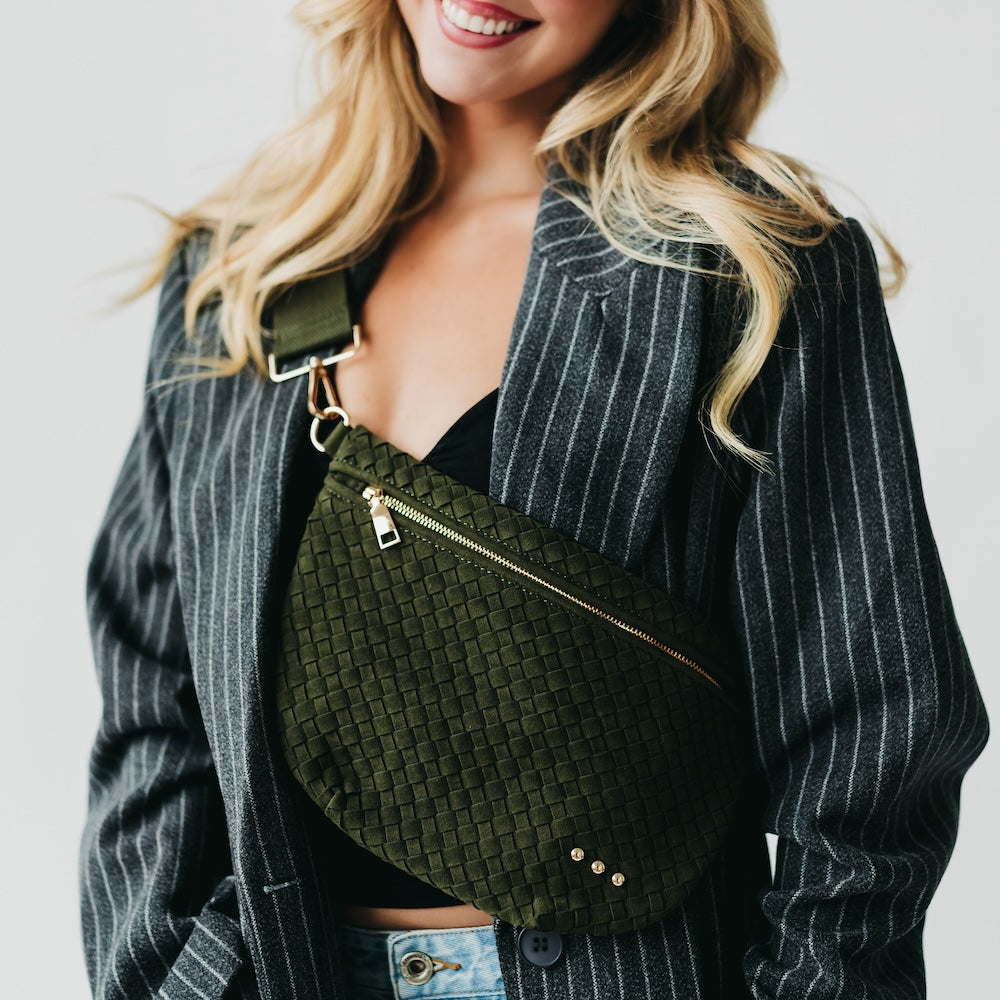 Pretty Simple Suede Westlyn Woven Bum Bag view 15 - Suede Westlyn Bum Bag