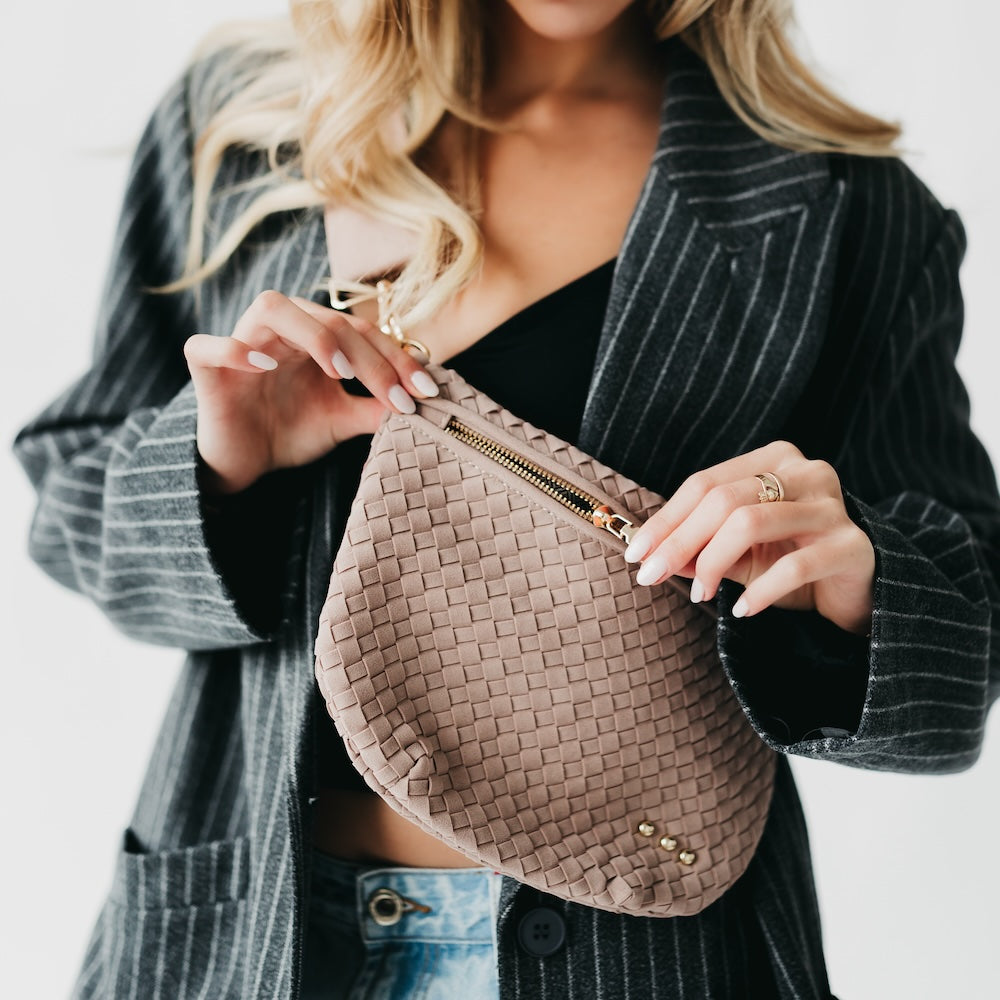 Pretty Simple Suede Westlyn Woven Bum Bag view 16 - Suede Westlyn Bum Bag