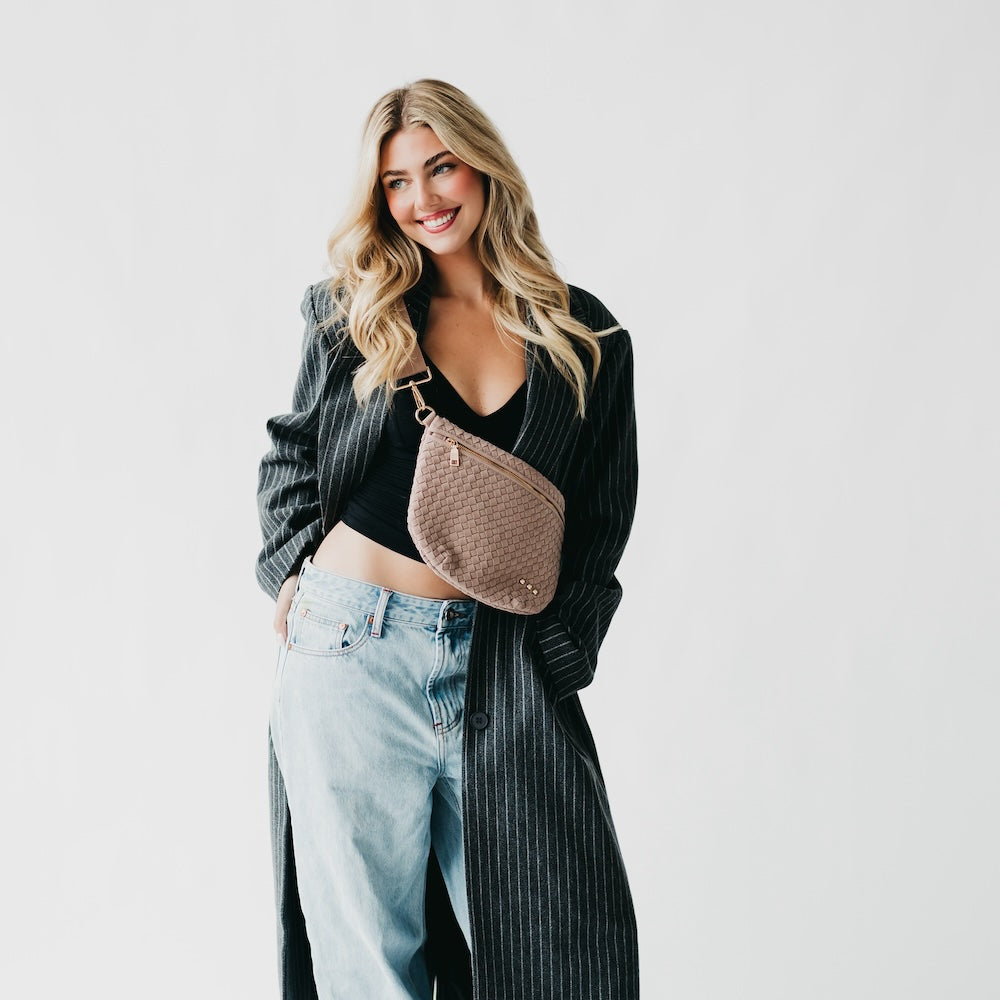 Pretty Simple Suede Westlyn Woven Bum Bag view 17 - Suede Westlyn Bum Bag
