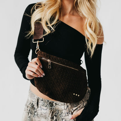 Pretty Simple Suede Westlyn Woven Bum Bag view 19 - Suede Westlyn Bum Bag
