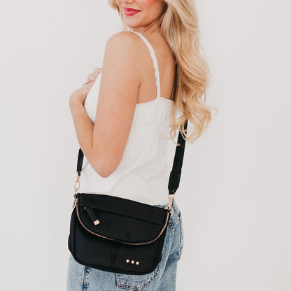 Pretty Simple Tilly Crossbody Bag in Black view 2