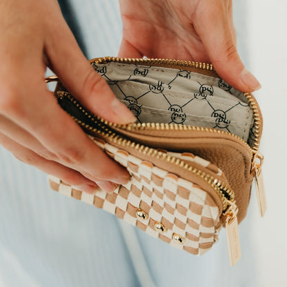 Pretty Simple Woven Cameron Double Zip Clippable Card Wallet view 8 (bag)