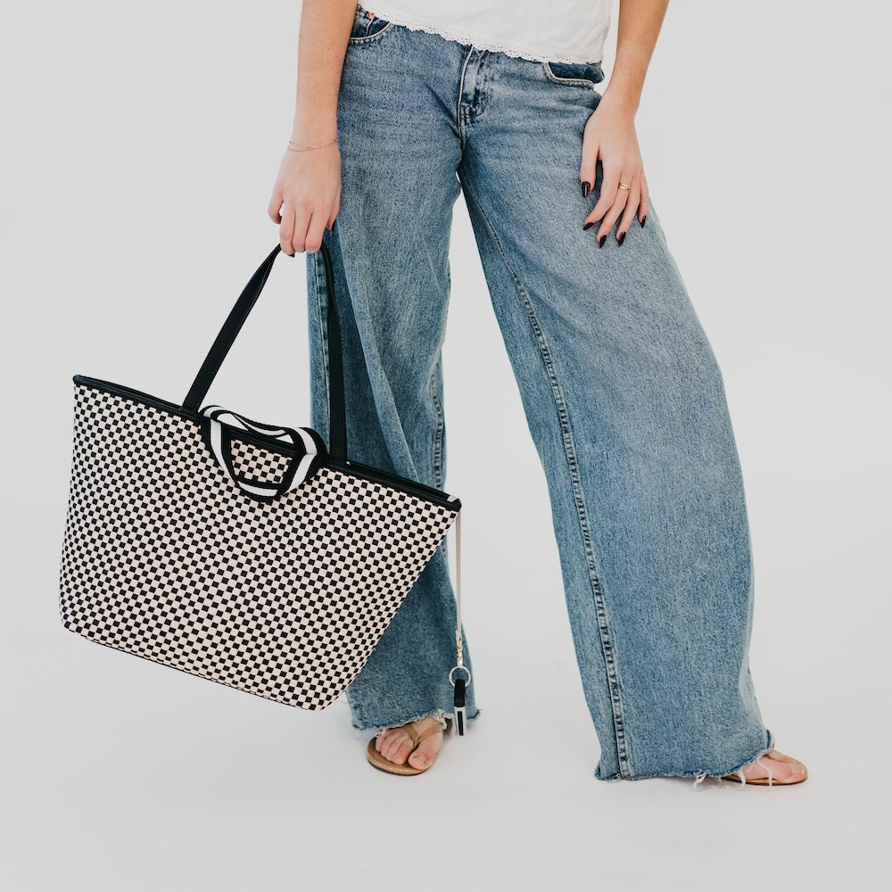 Pretty Simple Woven Tiffany Organizer Tote Bag view 11 - Tiffany Woven Bag