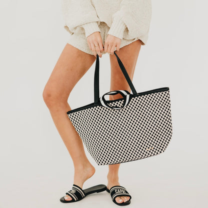 Pretty Simple Woven Tiffany Organizer Tote Bag view 13 - Tiffany Woven Bag