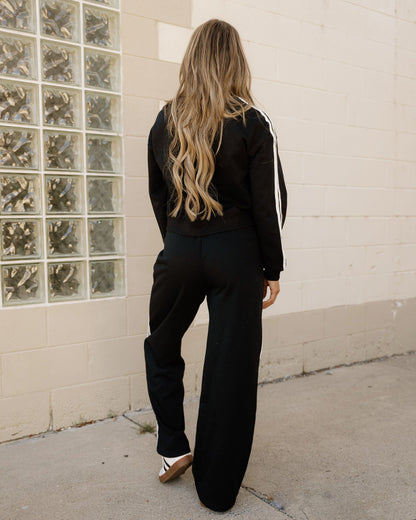 pullover wide leg Pullover Wide Leg Pants 2pcs Outfit - Black view 7 (bottom) - shop at us.meeeshop