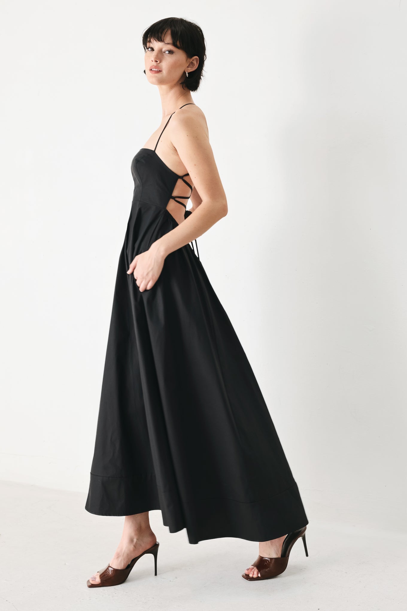 Pure Line Woven Midi Dress view 8 - Pure Cotton A Line Dress
