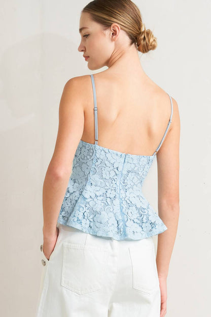 Purely Romantic Woven Lace Cami Top view 13