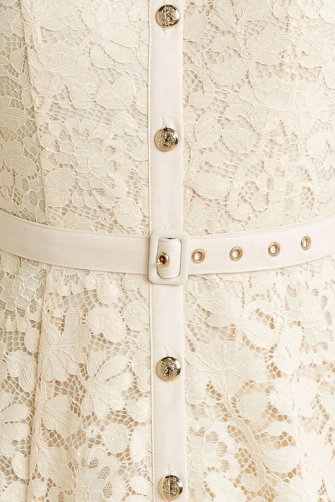 Purely Romantic Woven Lace Midi Dress view 8