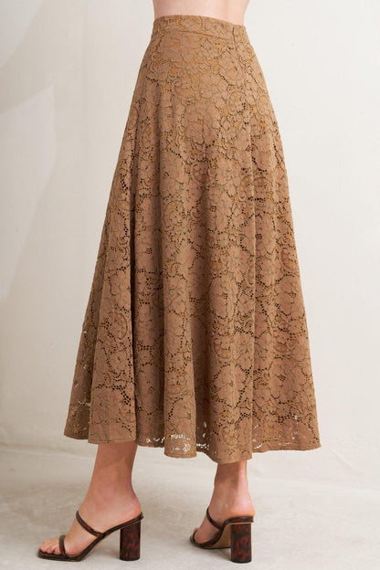 Purely Romantic Woven Lace Midi Skirt view 14 (dress)