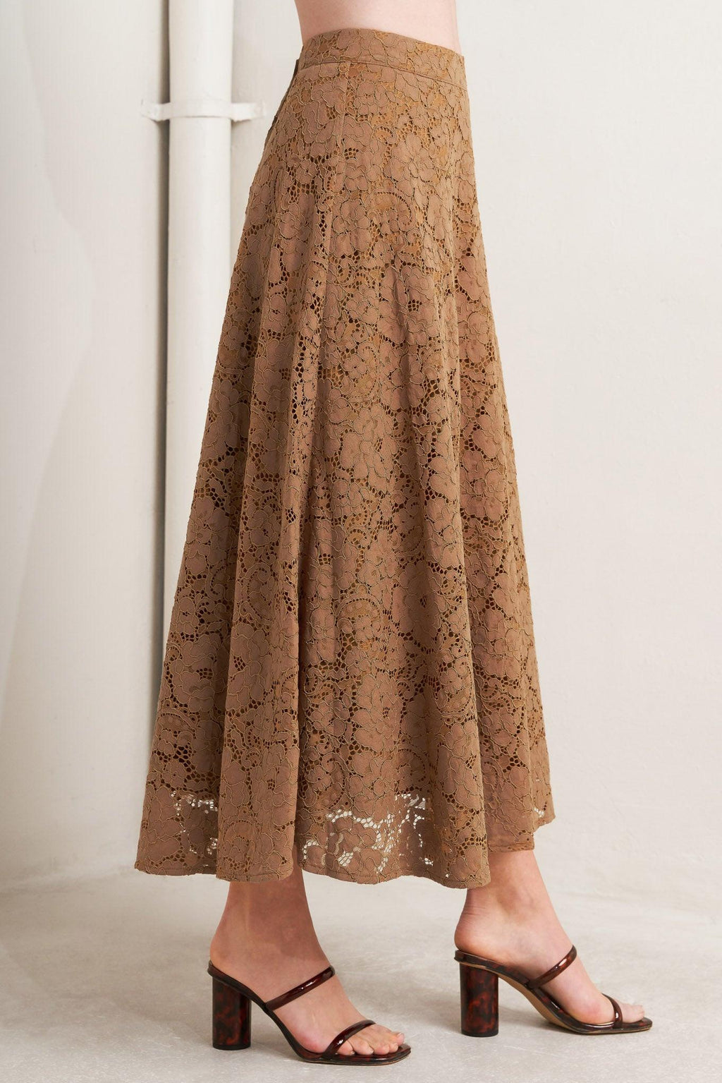 Purely Romantic Woven Lace Midi Skirt view 15 (dress) - "shop-app-banner" shopify - shop at us.meeeshop