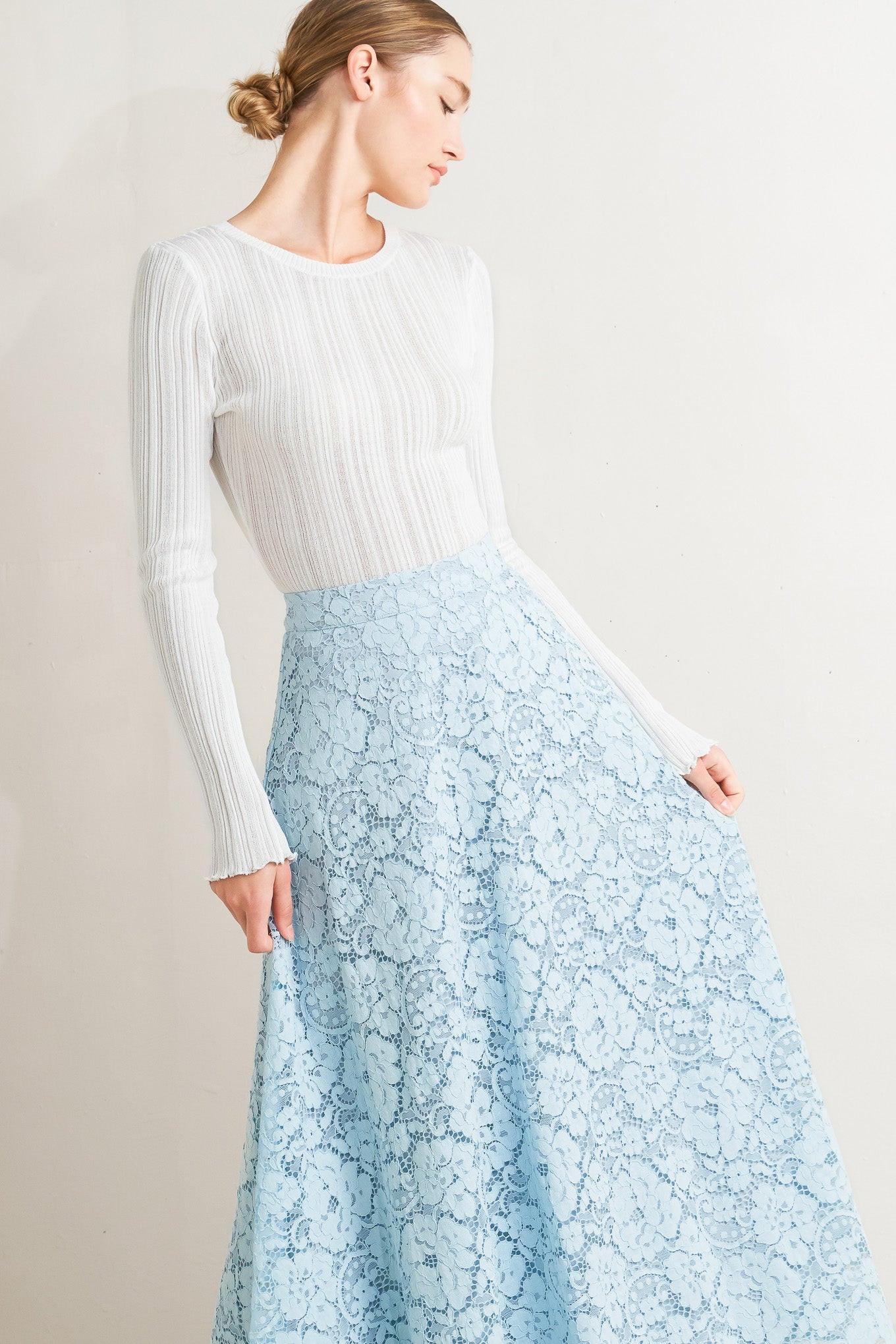 Purely Romantic Woven Lace Midi Skirt view 19 (dress)