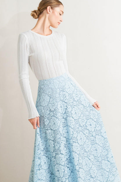 Purely Romantic Woven Lace Midi Skirt view 19 (dress)