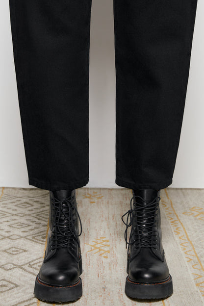 Queens of Noise High Rise Barrel Jeans - MeeeShop Women's Fashion