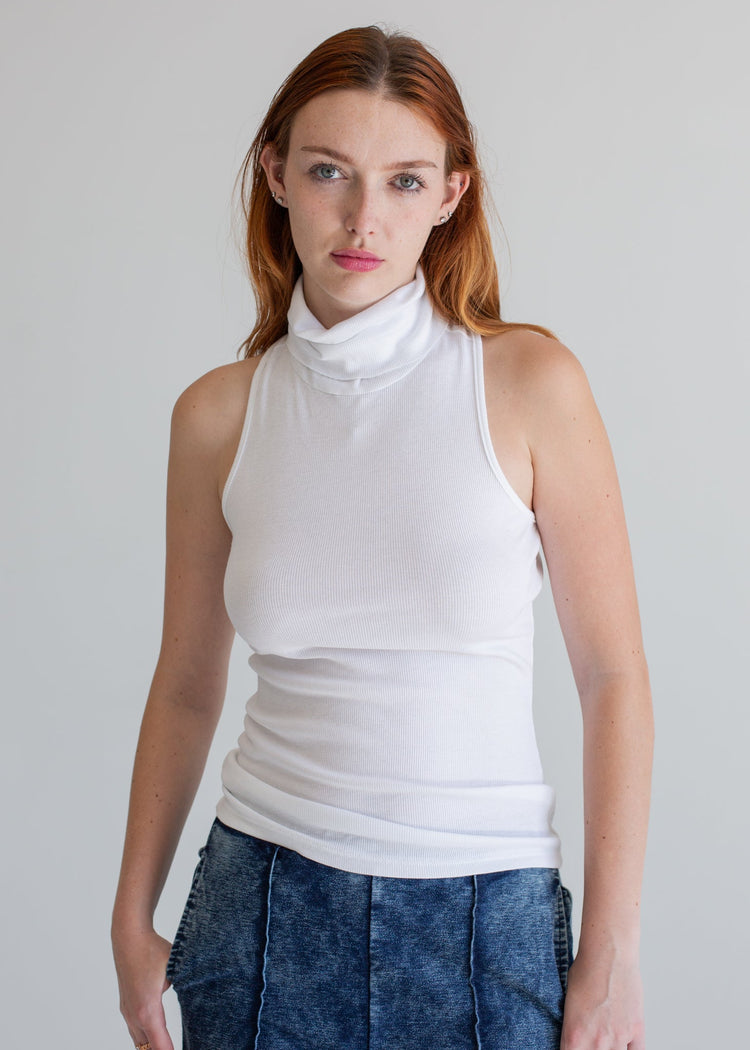 Racerback Mock Neck Tank XS (top) - racerback mock neck tanks, how to wear a racerback tank, racerback  - shop at us.meeeshop