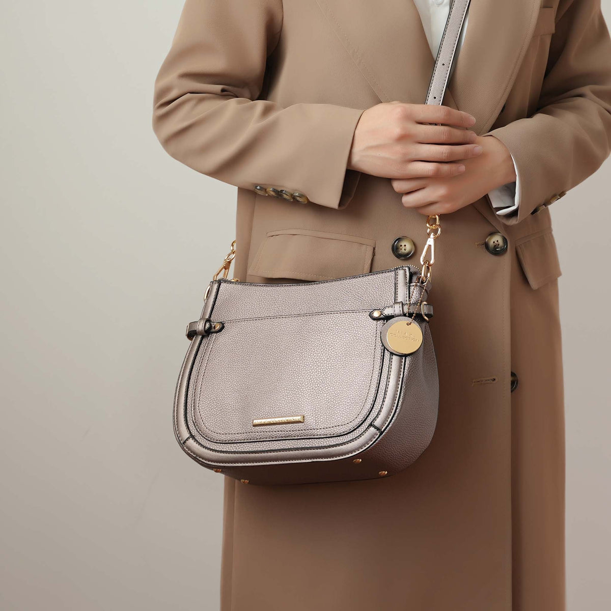 Raelynn Shoulder Bag in Brown view 2 - Raelyn Bag Pattern