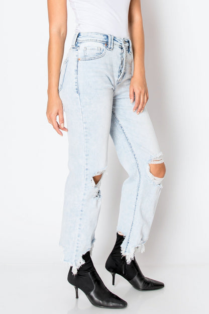 Raelynn Tummy Control High Rise Modern Wide Jeans in 5 (26) view 3 - High-Waisted (bottom)