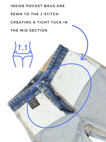 Raelynn Tummy Control High Rise Modern Wide Jeans in 9 (28) view 5 - High-Waisted (bottom)